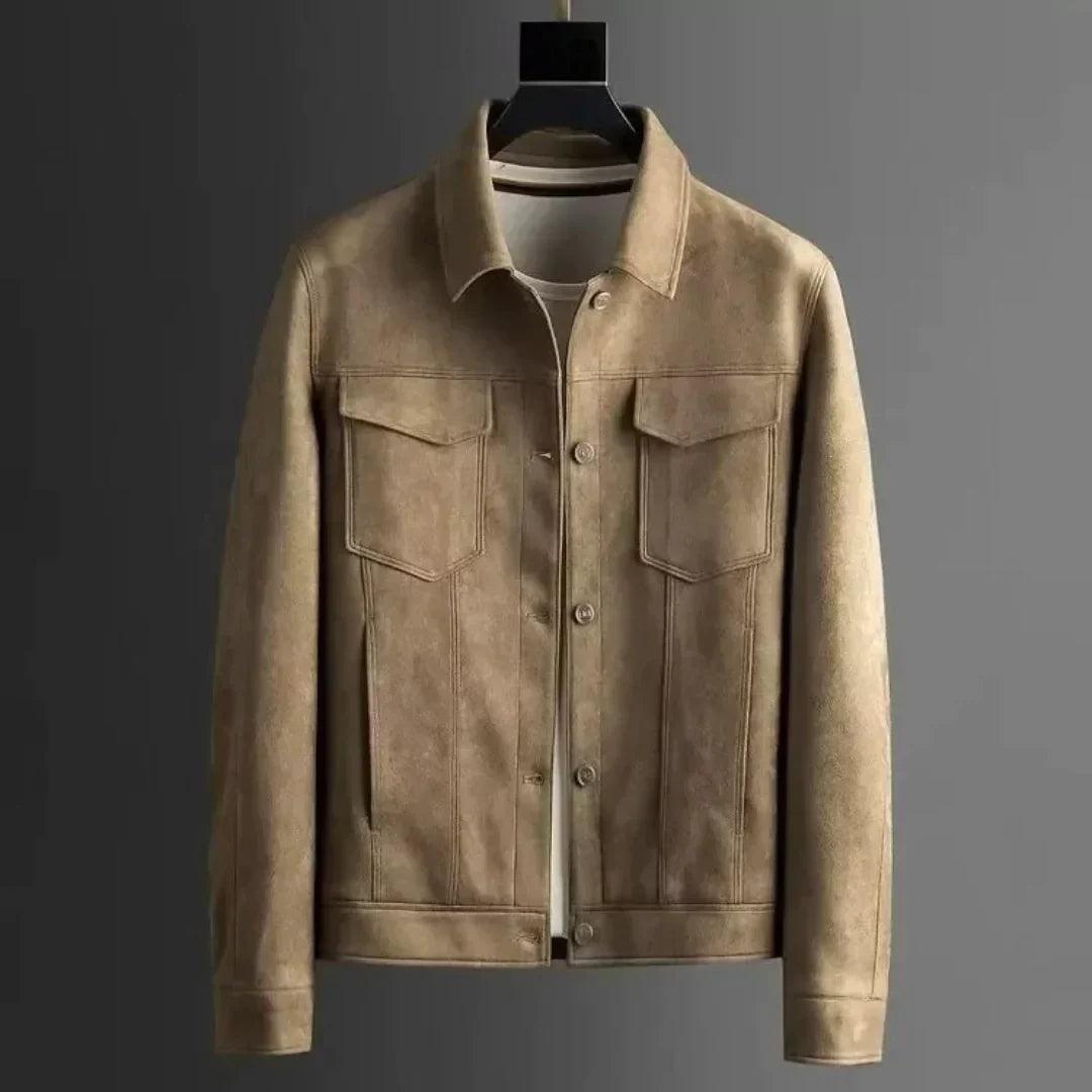 Rochester suede trucker jacket