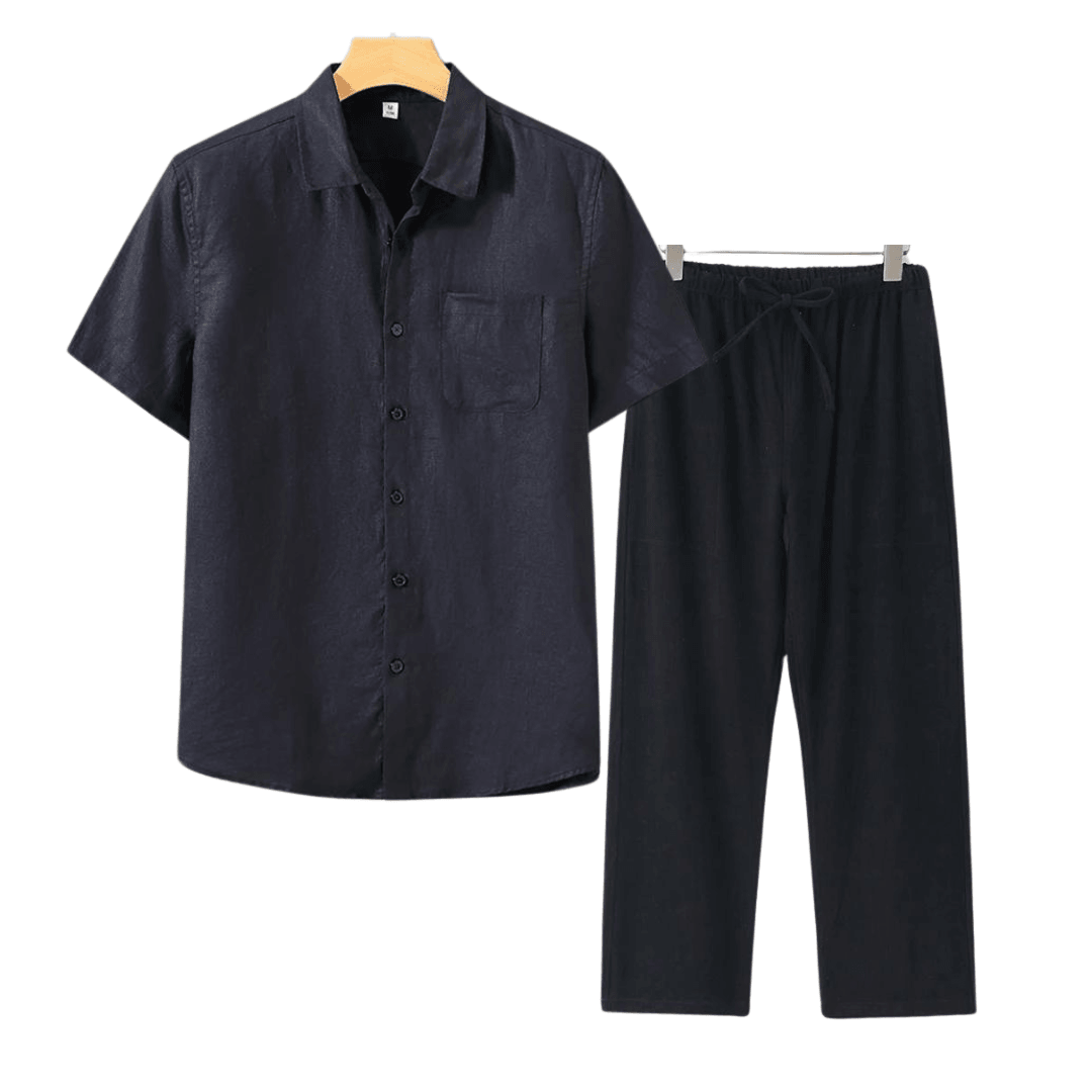 Old Money linen combo (short sleeves)