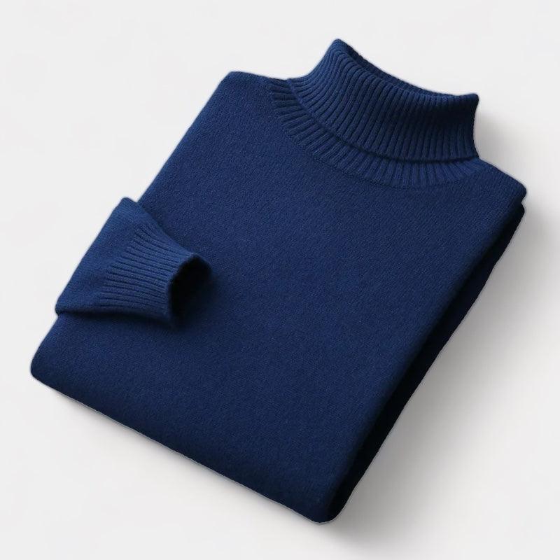 1939 RUTHERFORD Merino wool turtleneck sweater