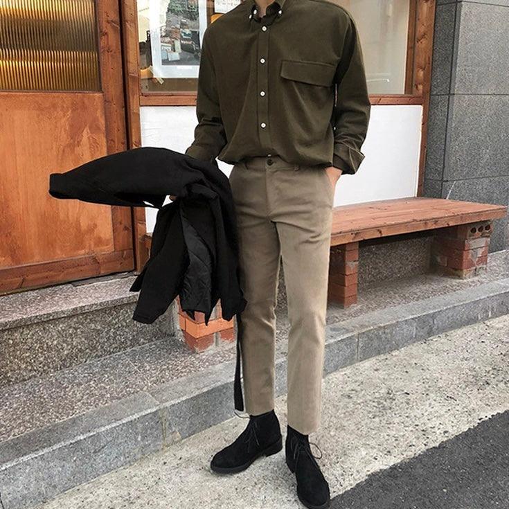 Straight chino pants