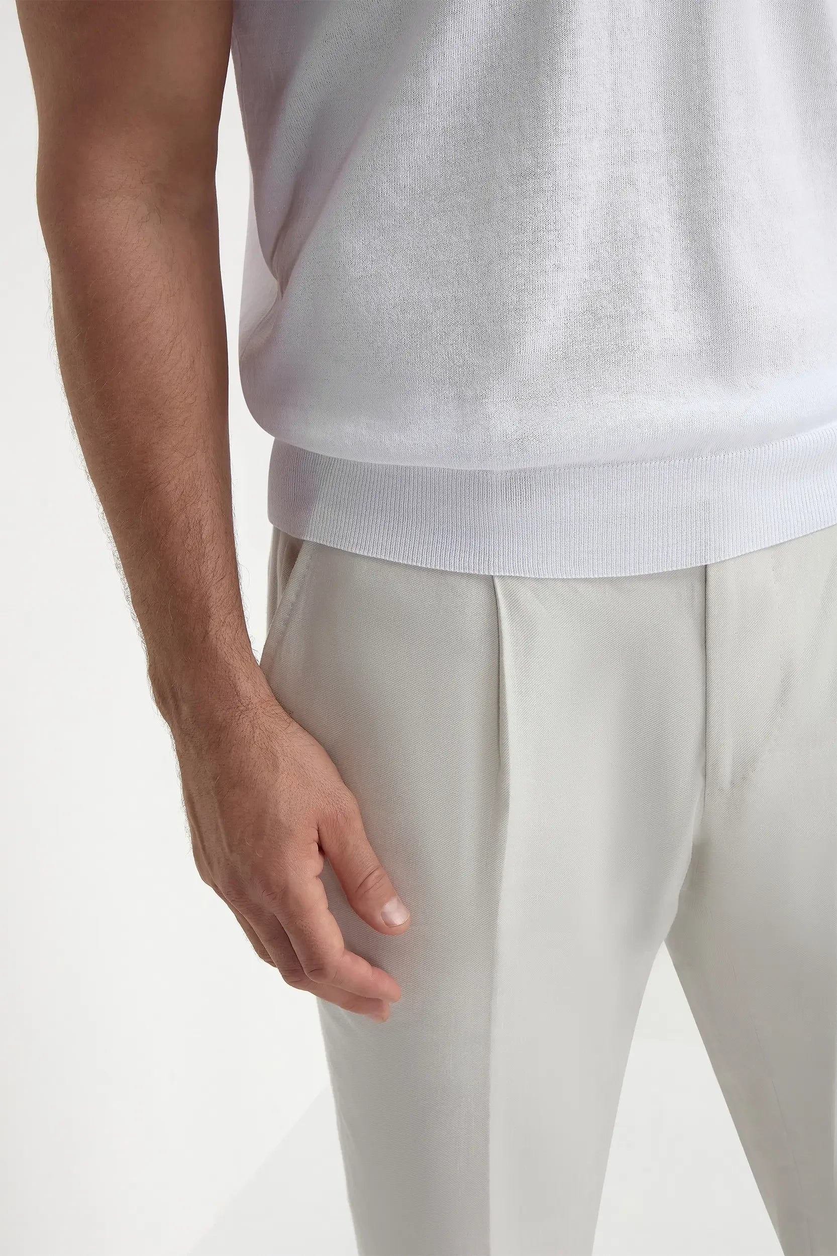 White polo shirt