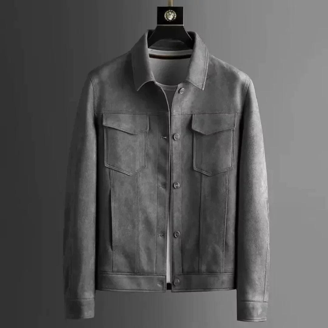 Rochester suede trucker jacket