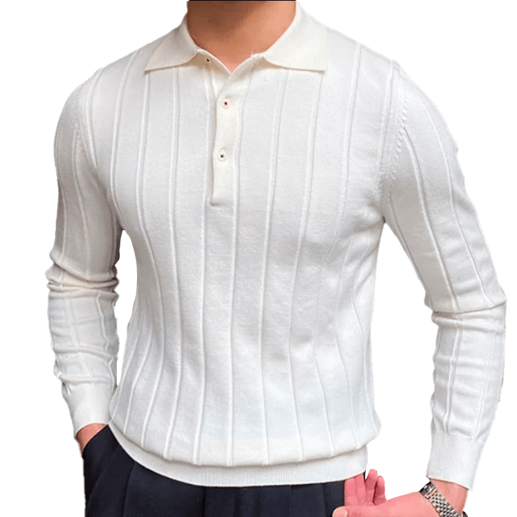 Autumn knitted sweatshirt