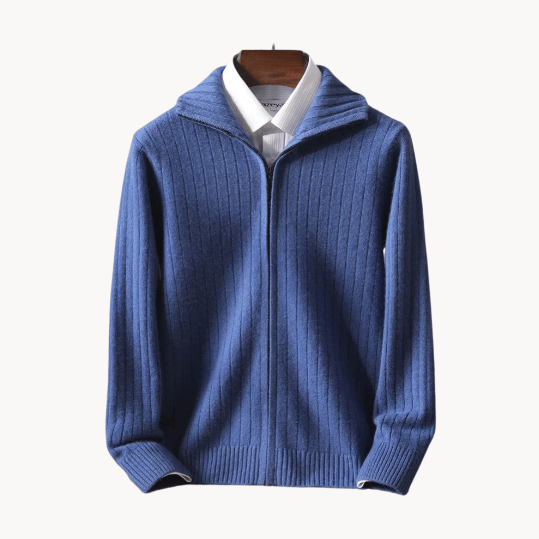 Savile Row merino wool cardigan