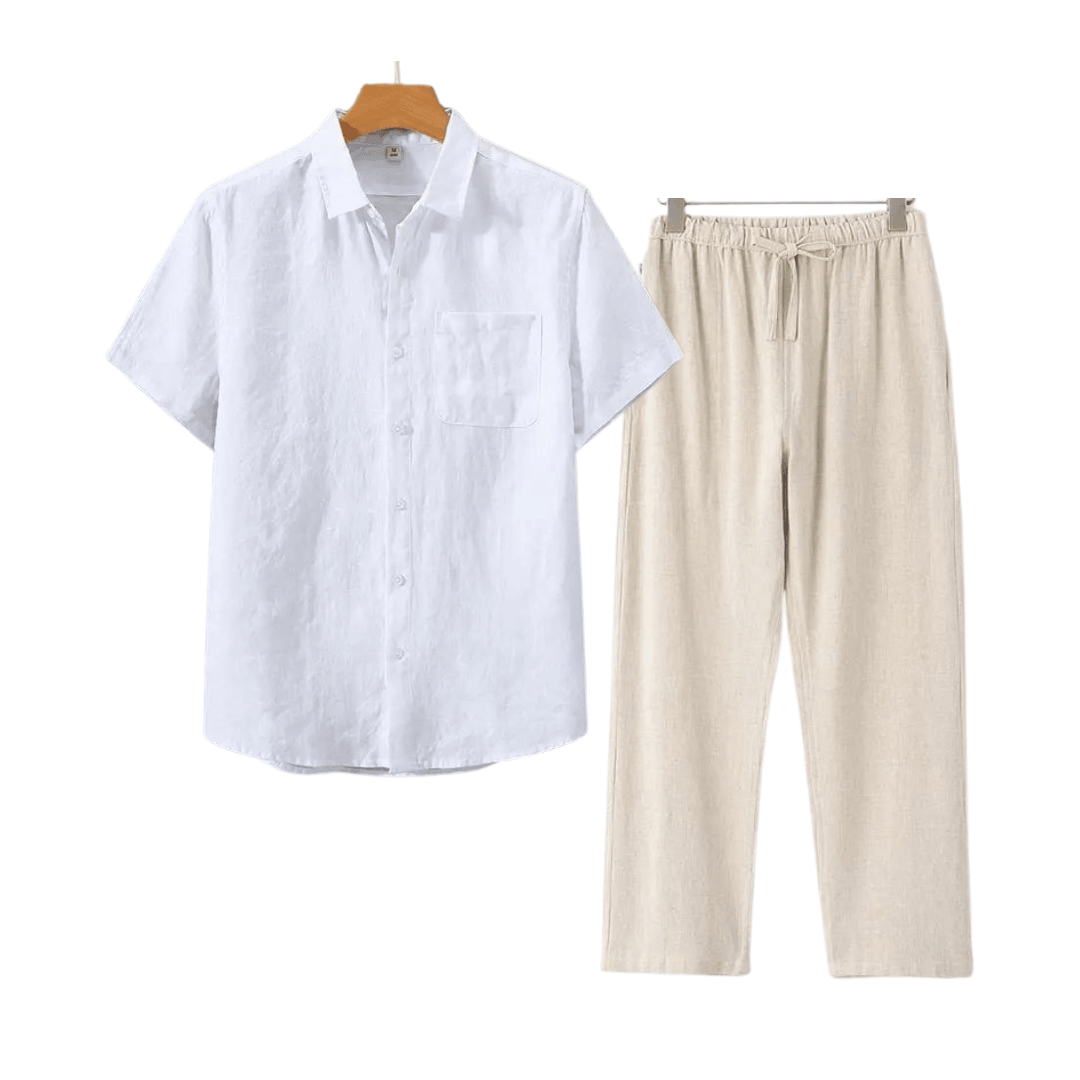Old Money linen combo (short sleeves)