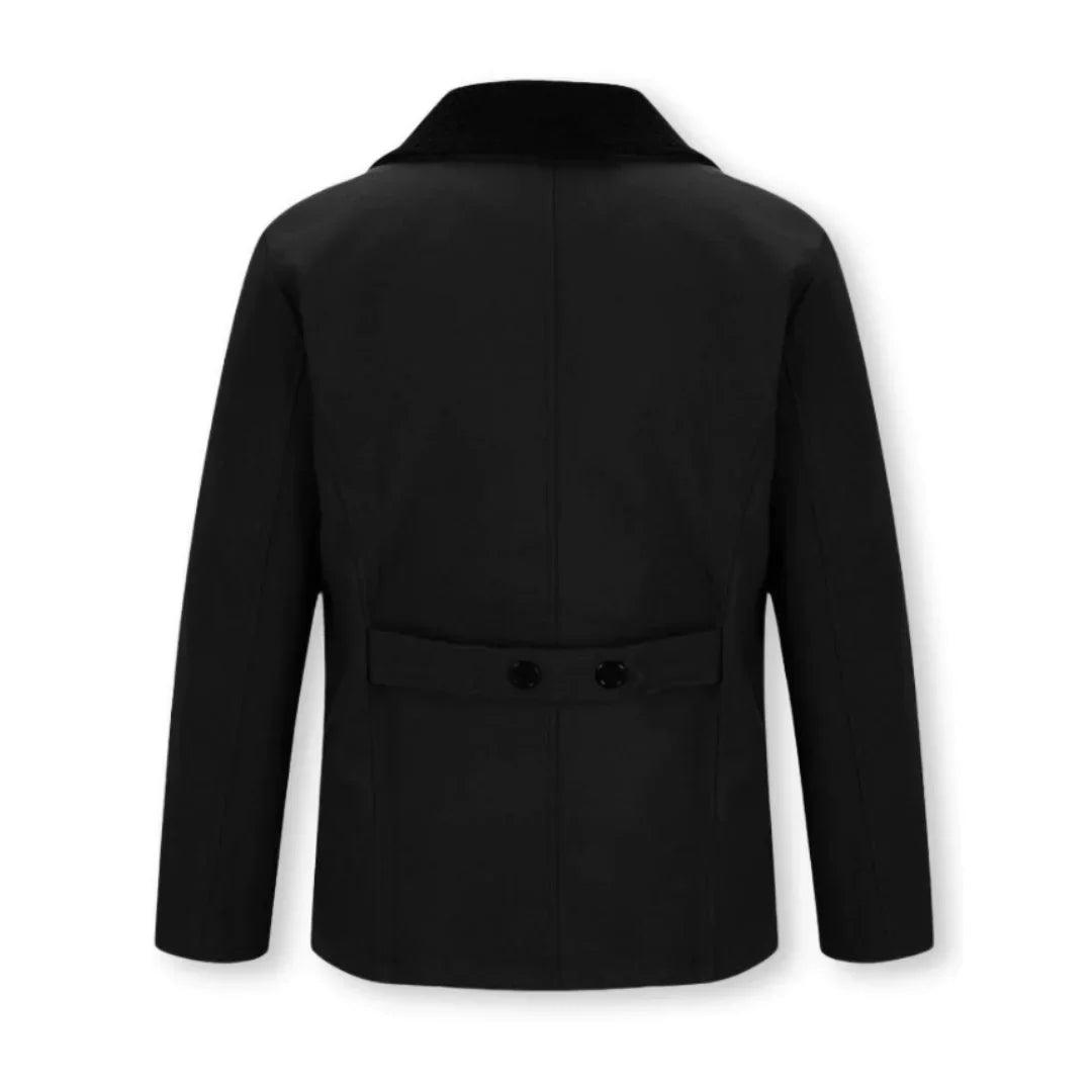 Haverford alpaca wool pea jacket