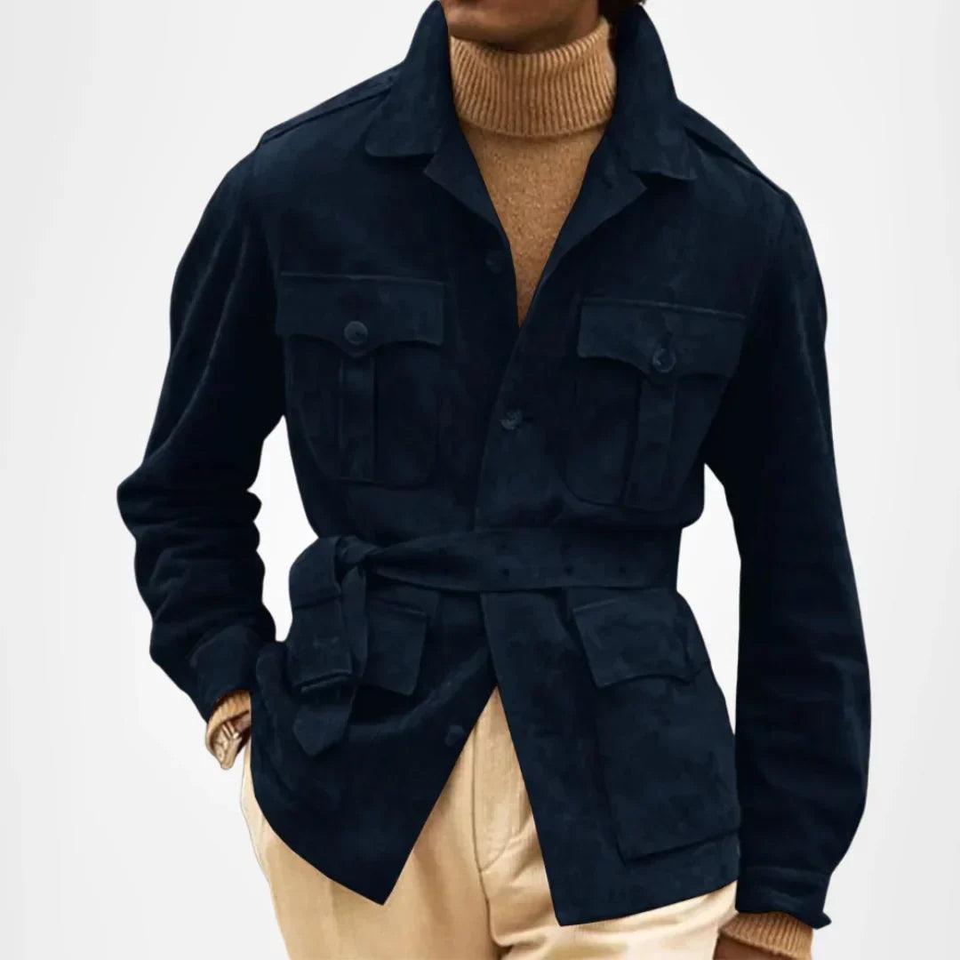 The Alderman military suede jacket