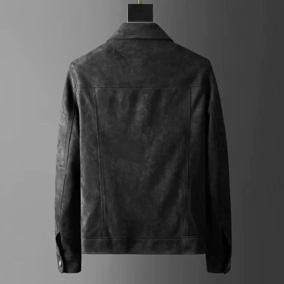 Rochester suede trucker jacket