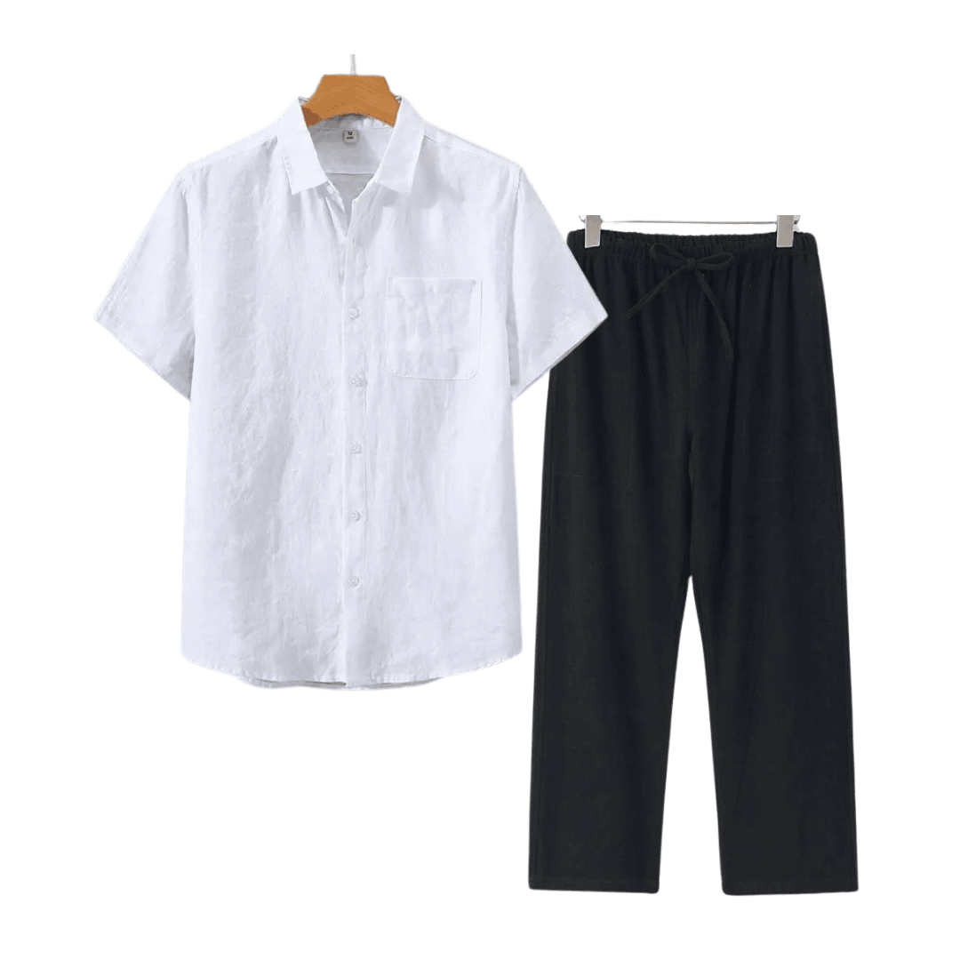 Old Money linen combo (short sleeves)
