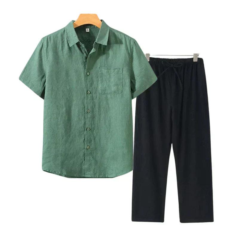 Old Money linen combo (short sleeves)