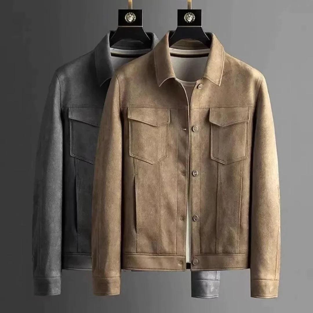 Rochester suede trucker jacket