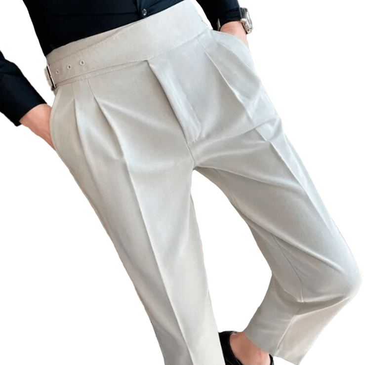 Classic buckle pants