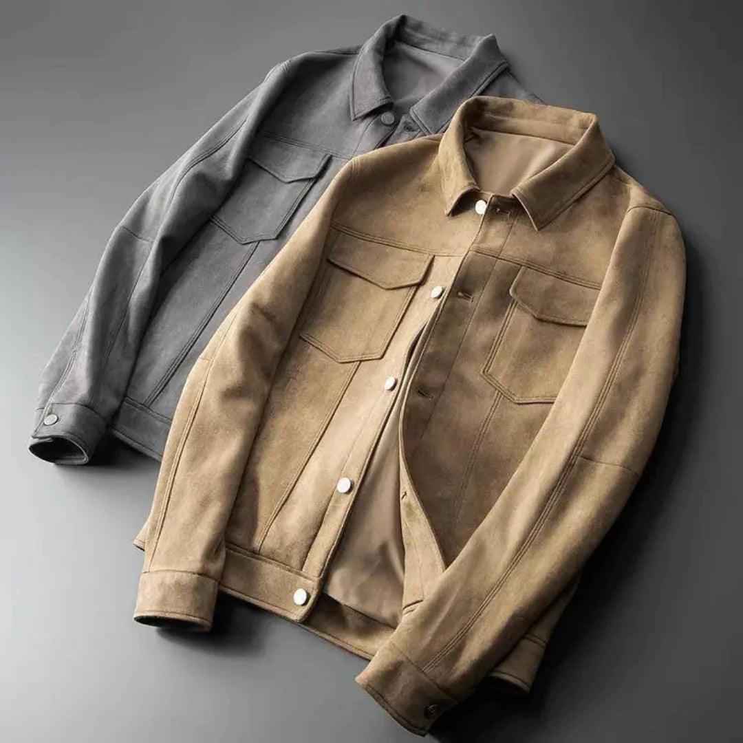 Rochester suede trucker jacket