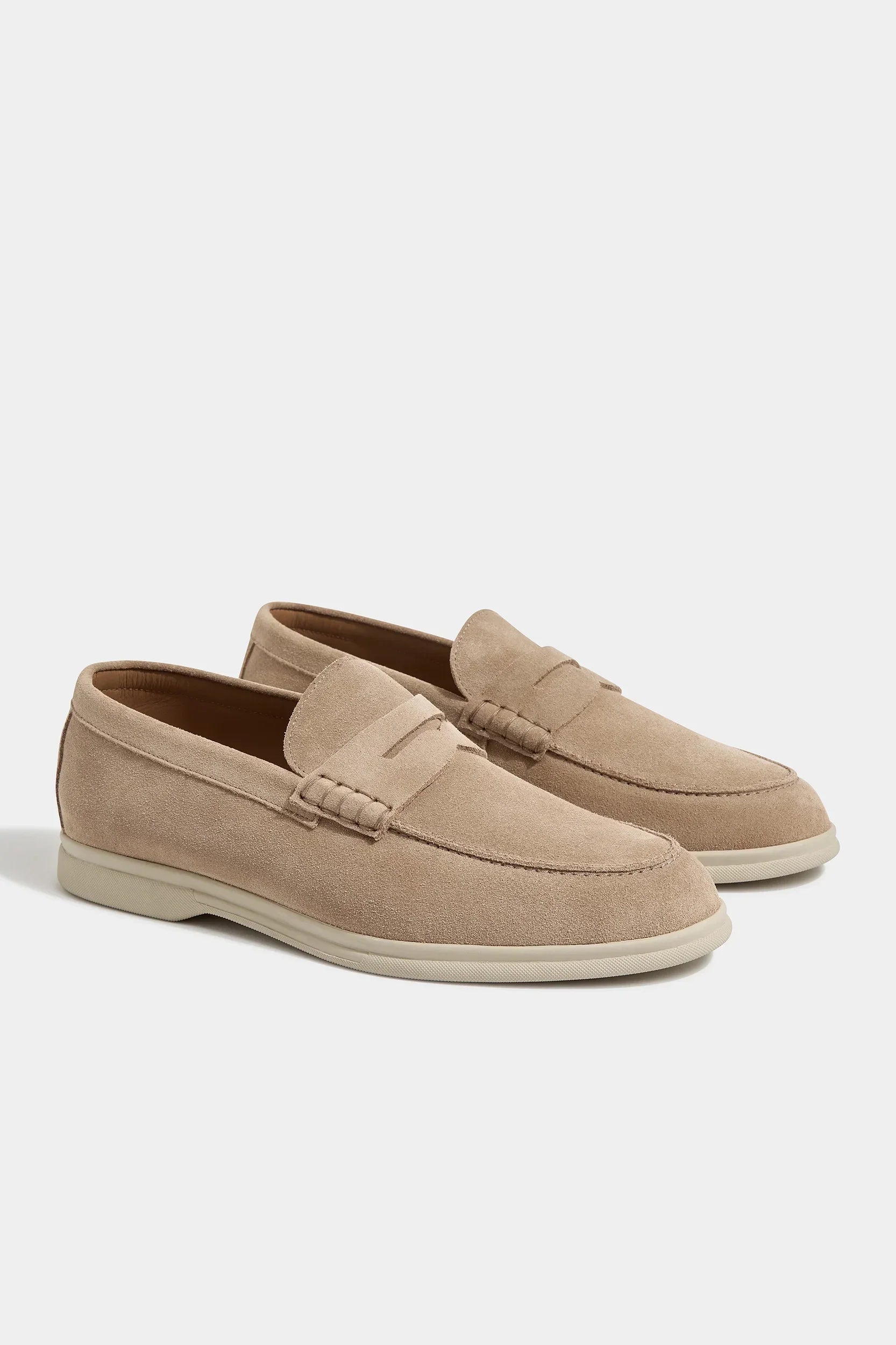 Beige penny loafers - Italian design