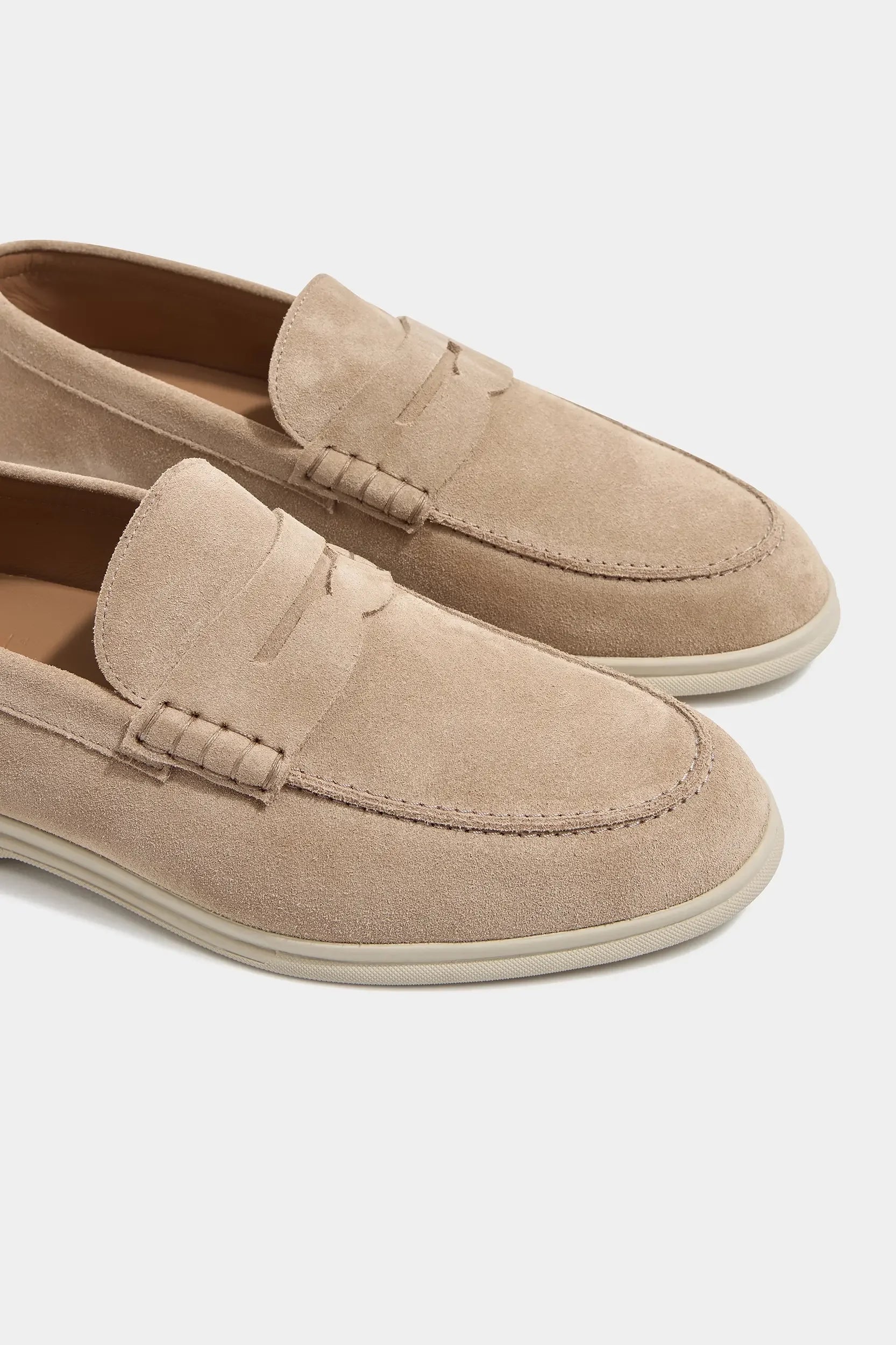 Beige penny loafers - Italian design