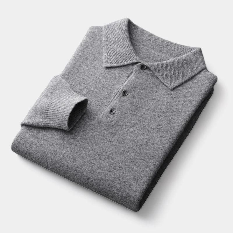 Eversley merino wool polo sweater