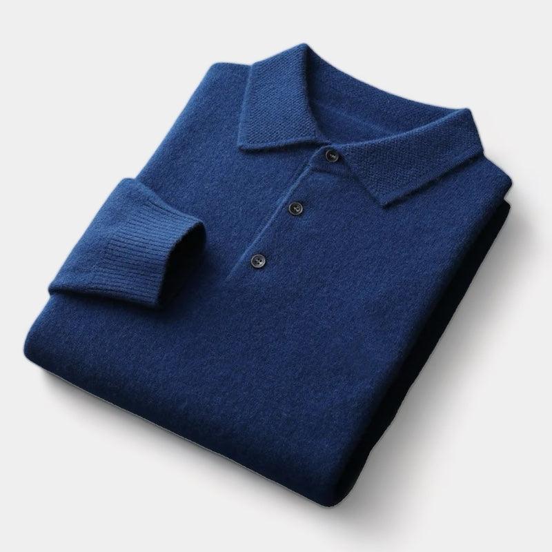 Eversley merino wool polo sweater