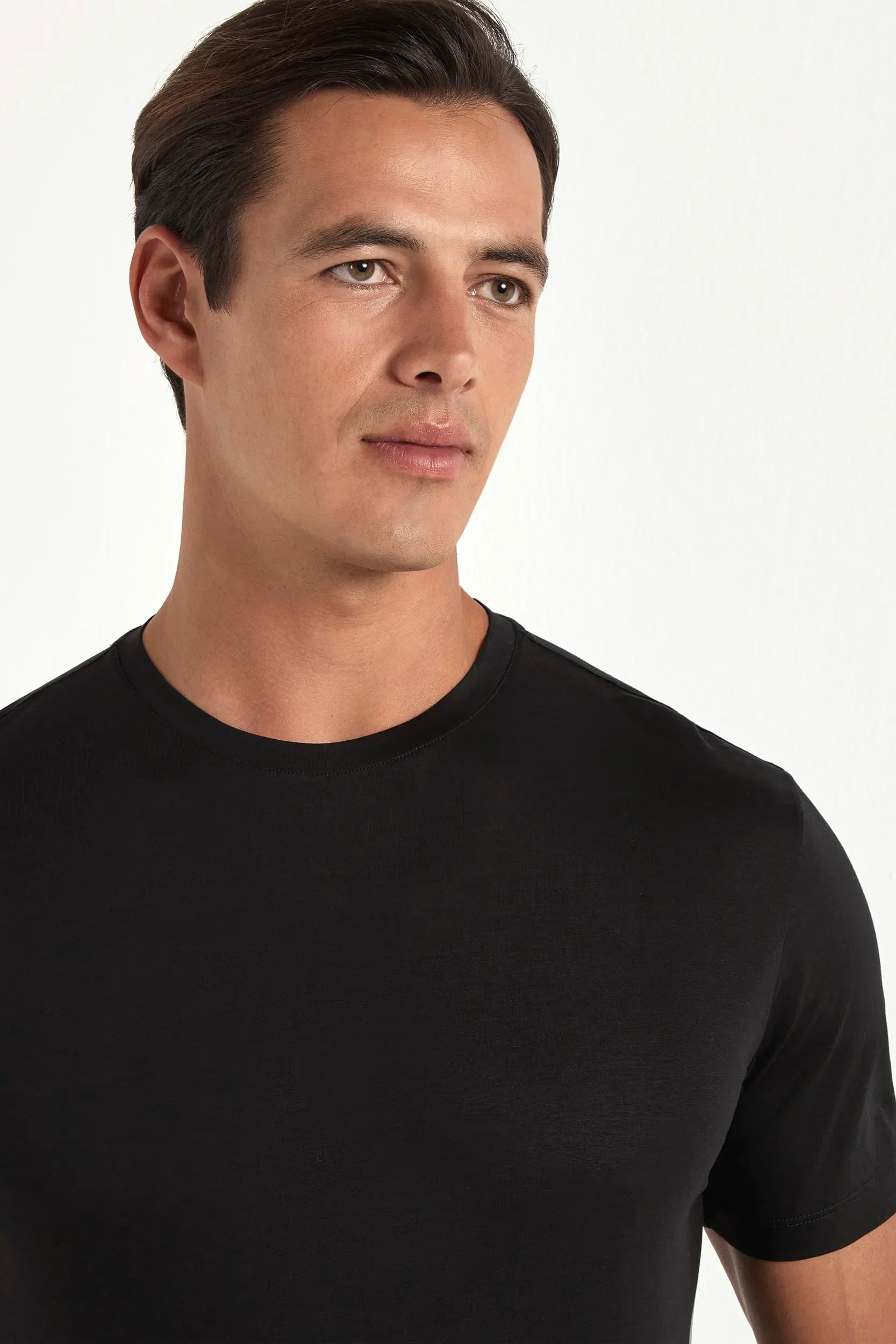 Black Merino Wool T-Shirt