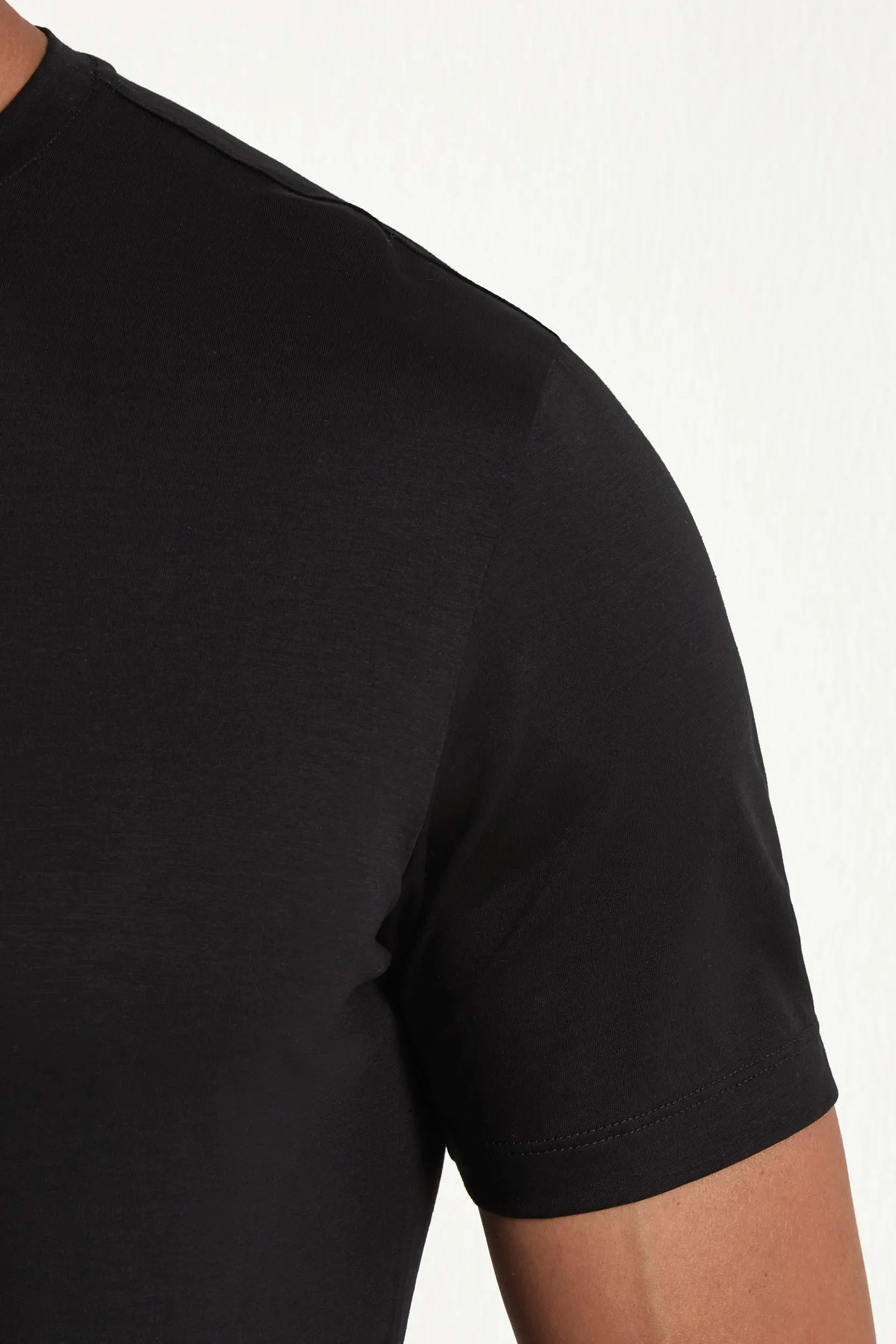 Black Merino Wool T-Shirt