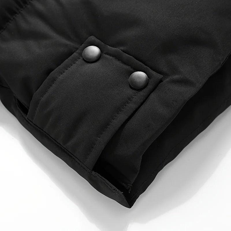 Mid-length hooded jacket