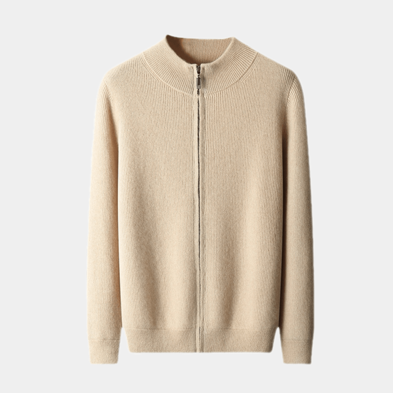 St. Regis merino wool zip sweater