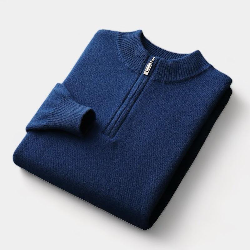 Arundel merino wool quarter-zip sweater