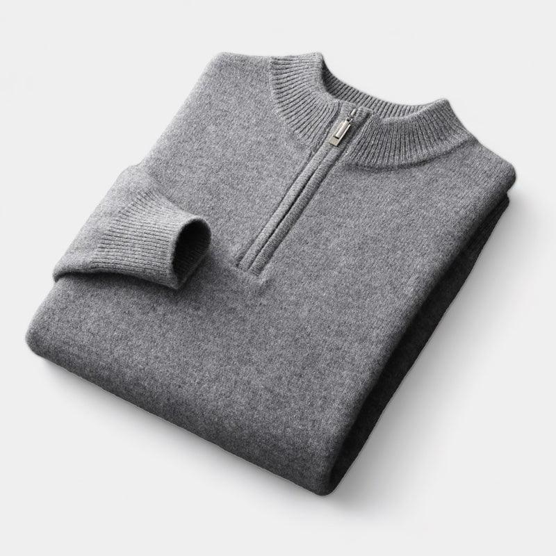 Arundel merino wool quarter-zip sweater