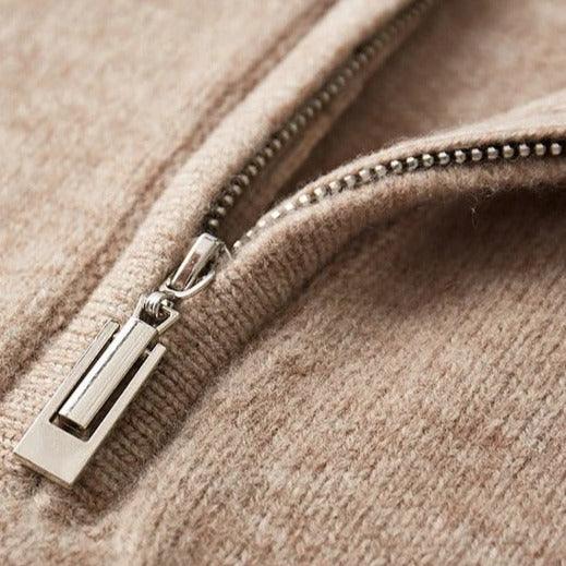 Arundel merino wool quarter-zip sweater