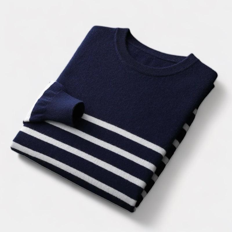 Fairhaven striped merino wool sweater