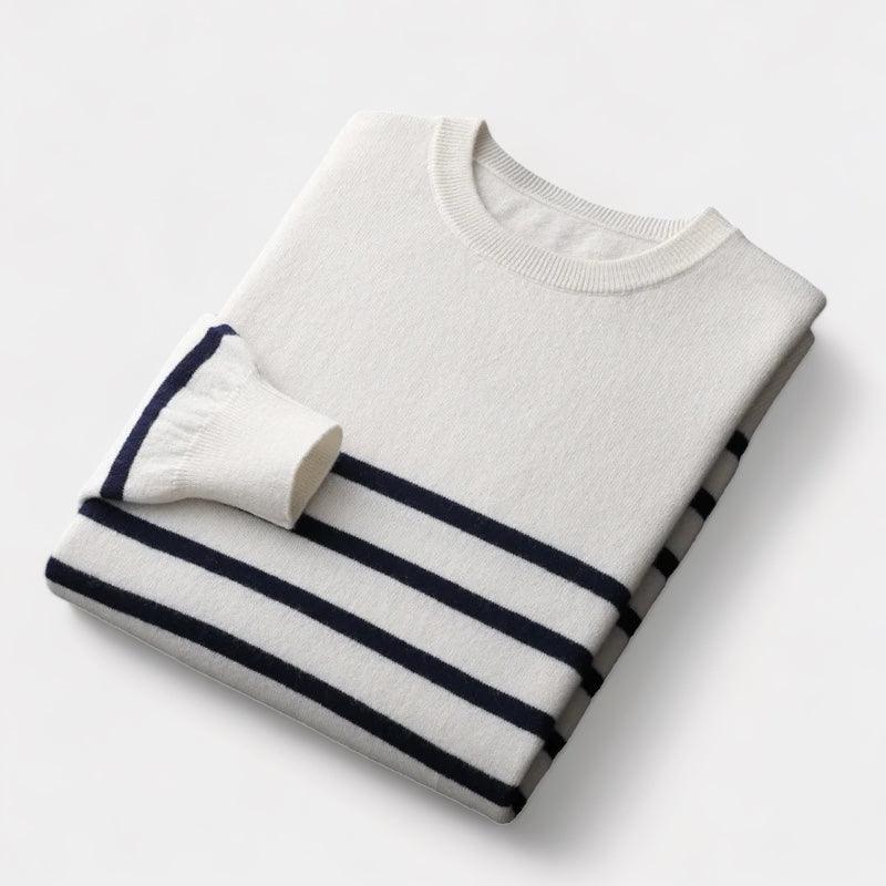 Fairhaven striped merino wool sweater