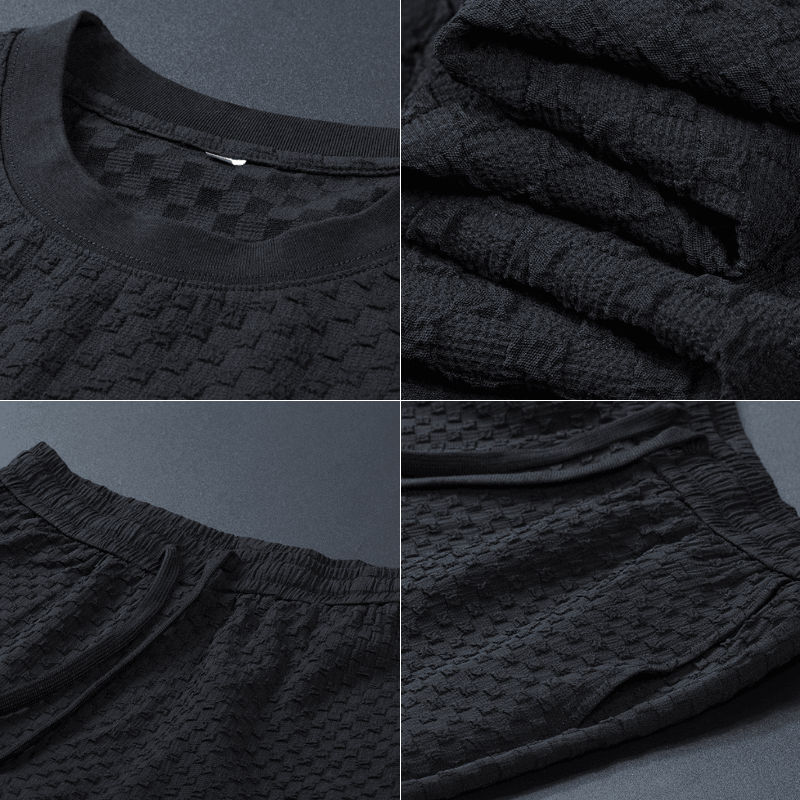 Leandro Premium waffle-knit lounge set