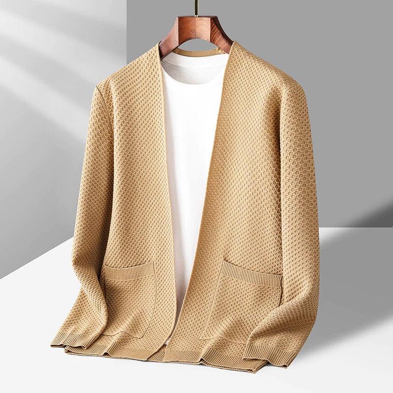 Kent Devoir jacquard knit cardigan
