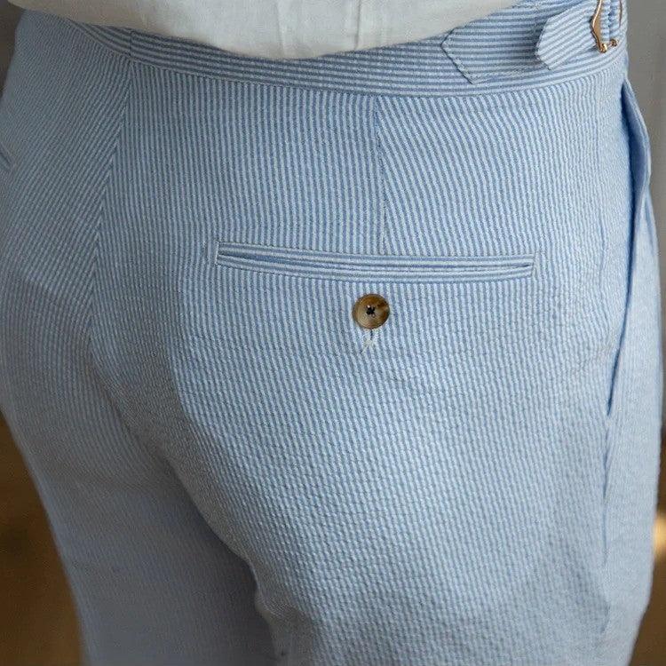 Gurkha pants in Westcroft seersucker