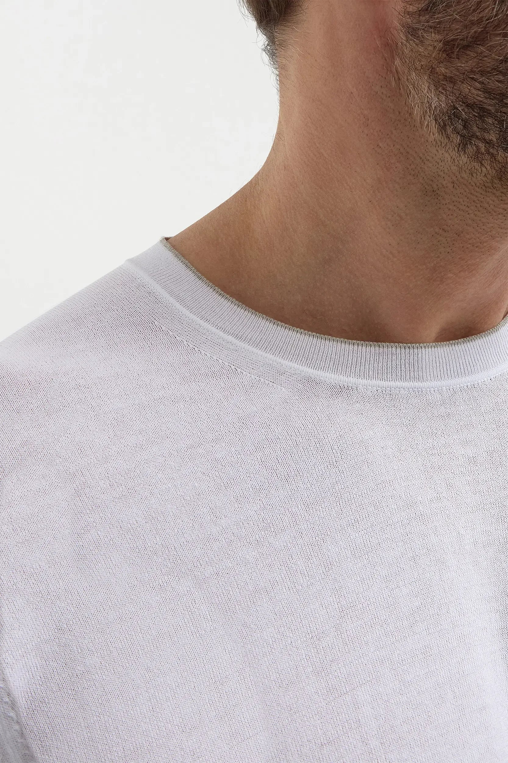 White mesh T-shirt
