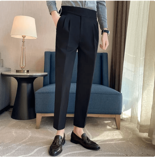 Classic buckle pants