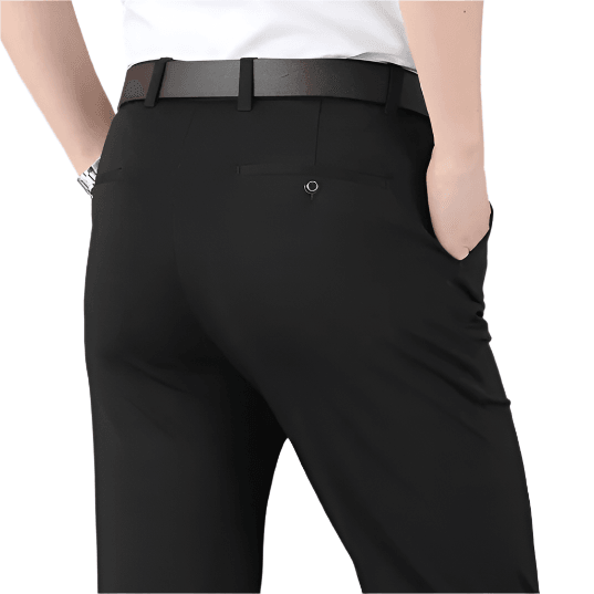 High-stretch classic pants for men