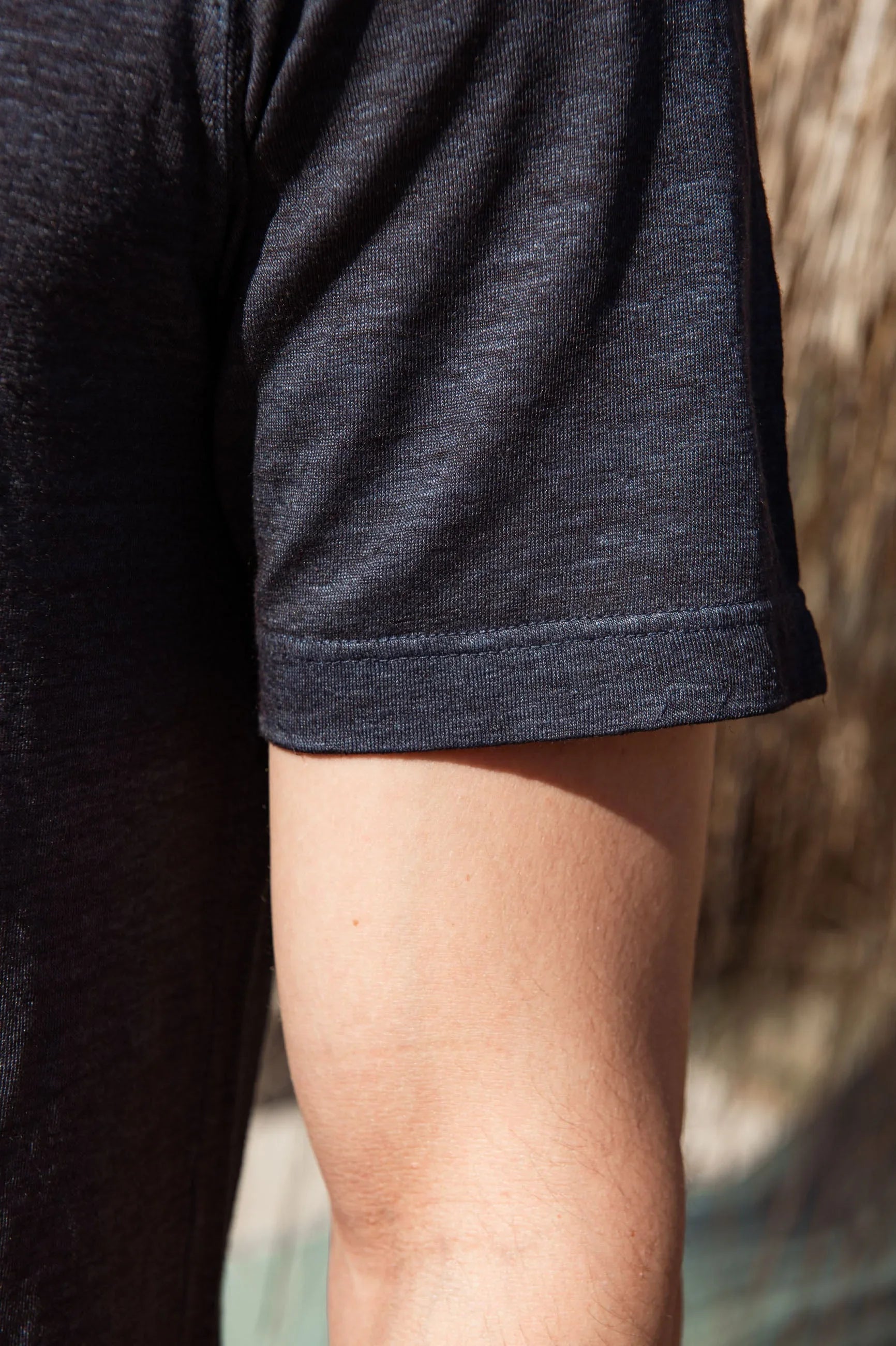 Blue linen T-shirt