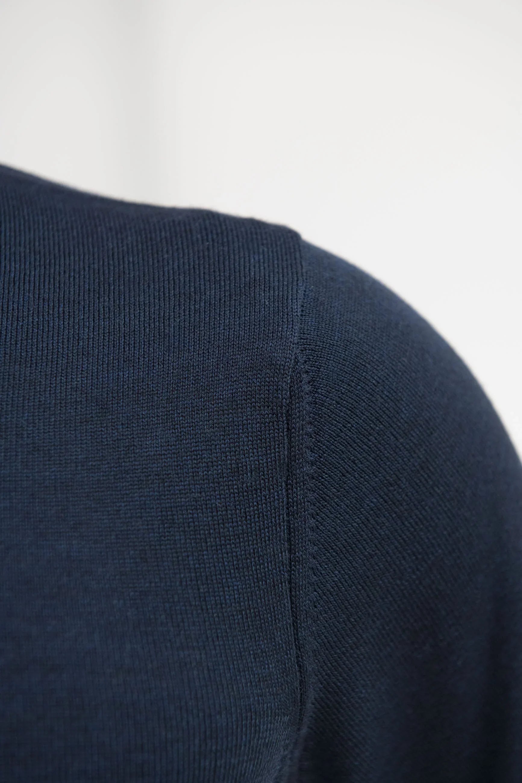 Blue merino turtleneck sweater