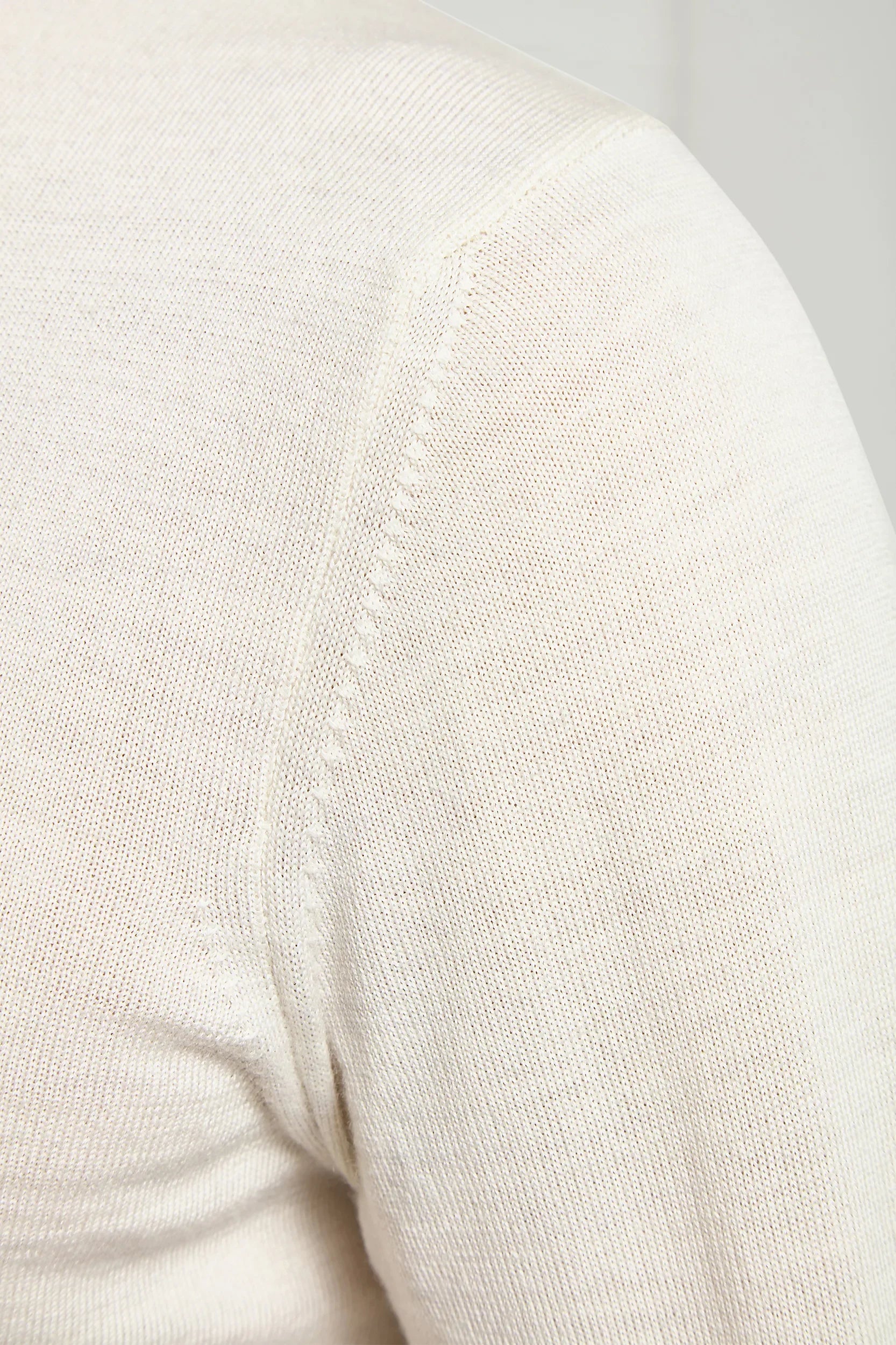 Cream merino turtleneck sweater