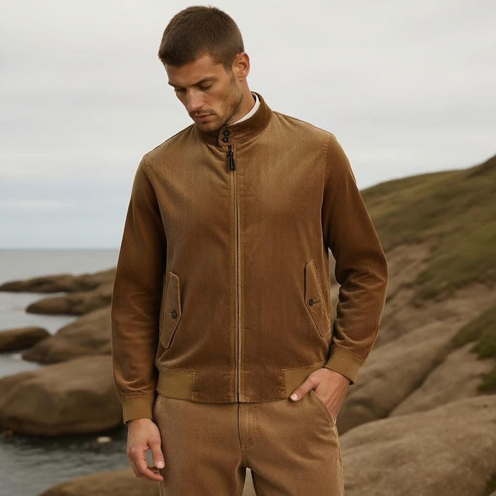 Highbury corduroy polo jacket