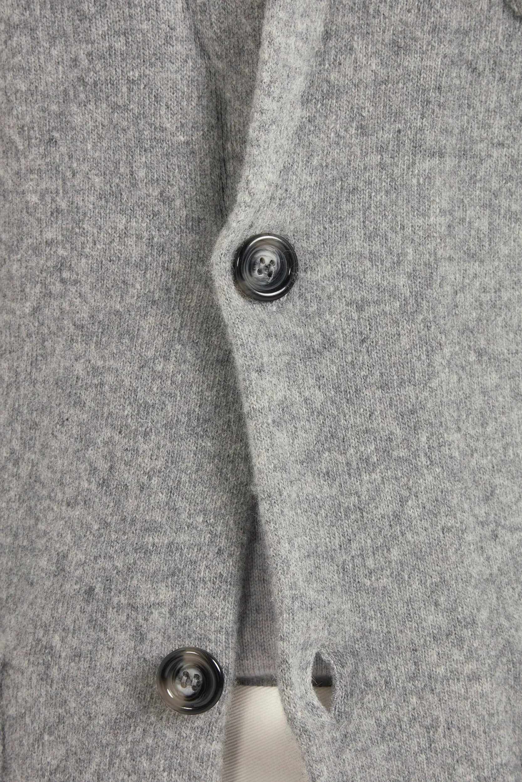 Grey knit jacket - wool and cashmere
