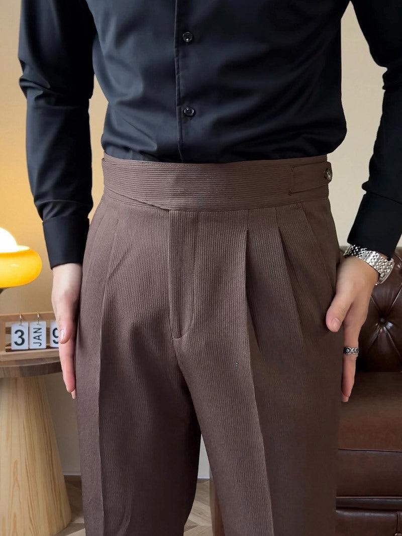 Italian-style casual suit pants