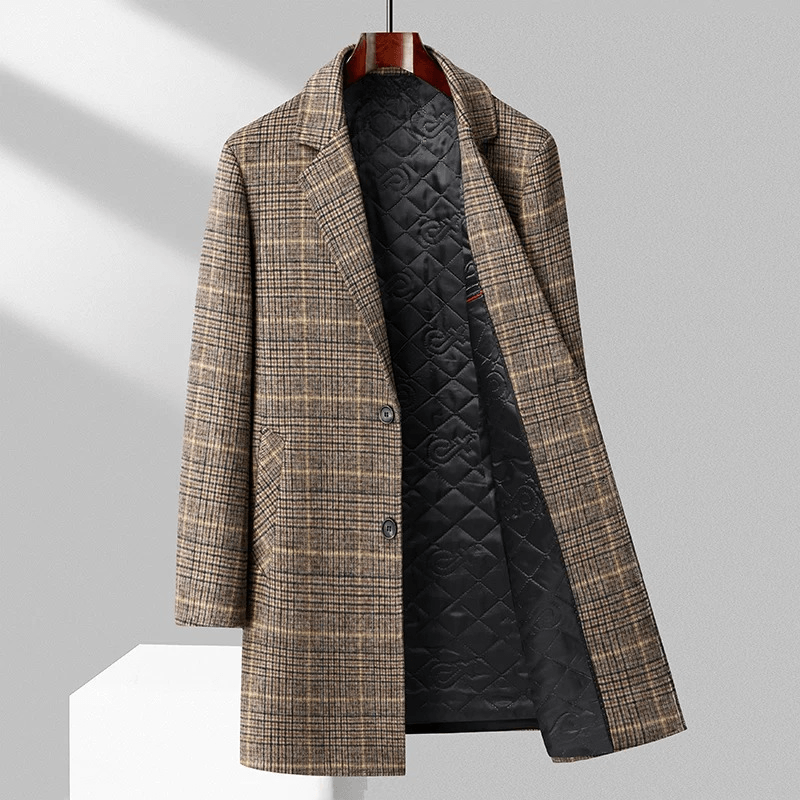 Craythorne Heritage plaid overcoat