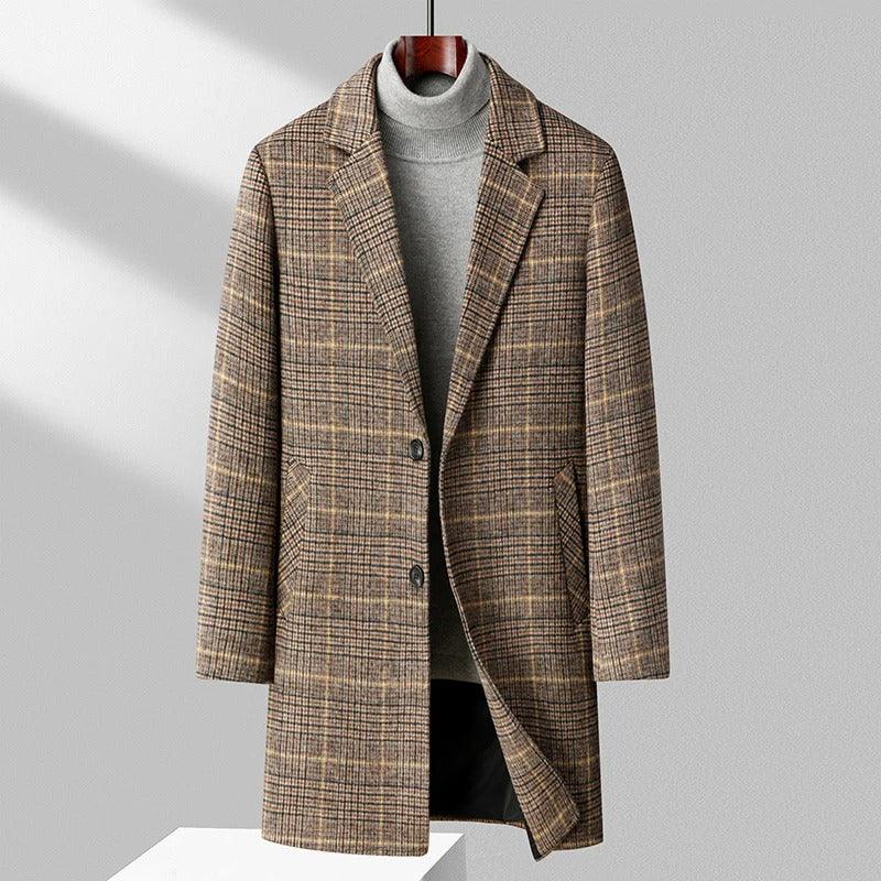 Craythorne Heritage plaid overcoat