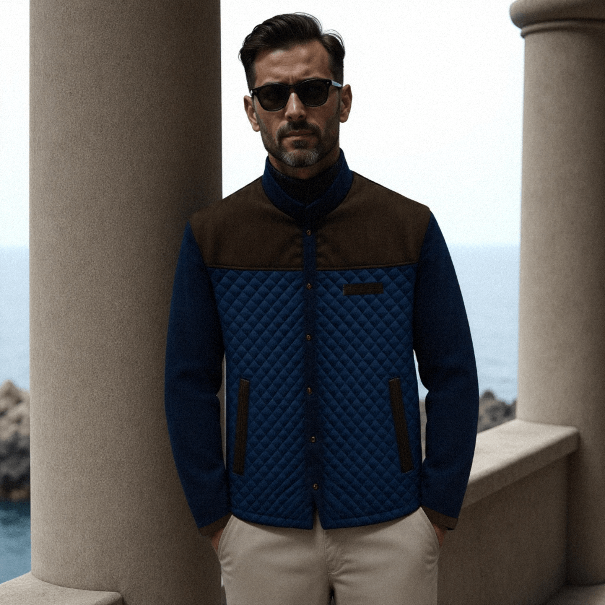 Heritage quilted military jacket