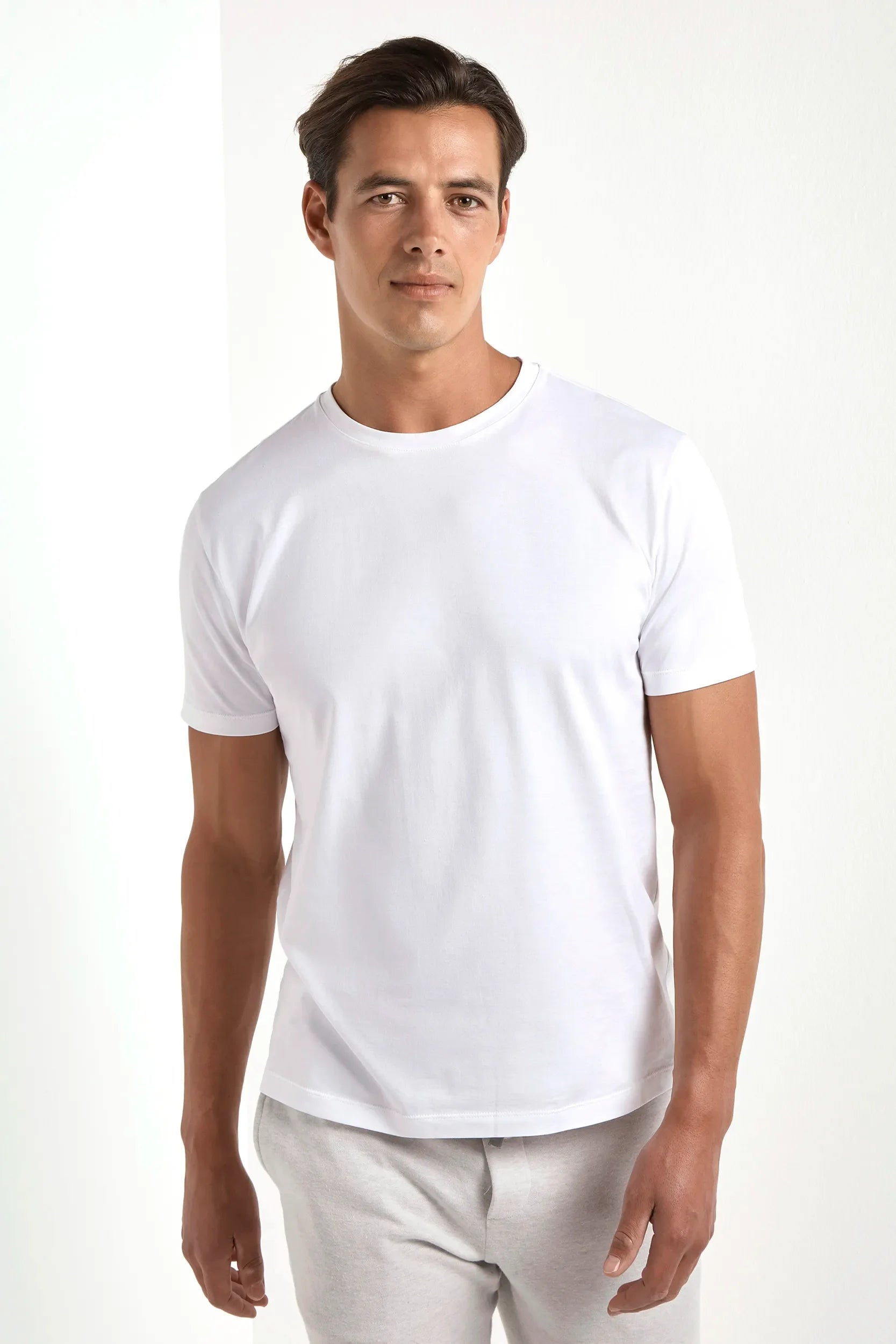White jersey T-shirt