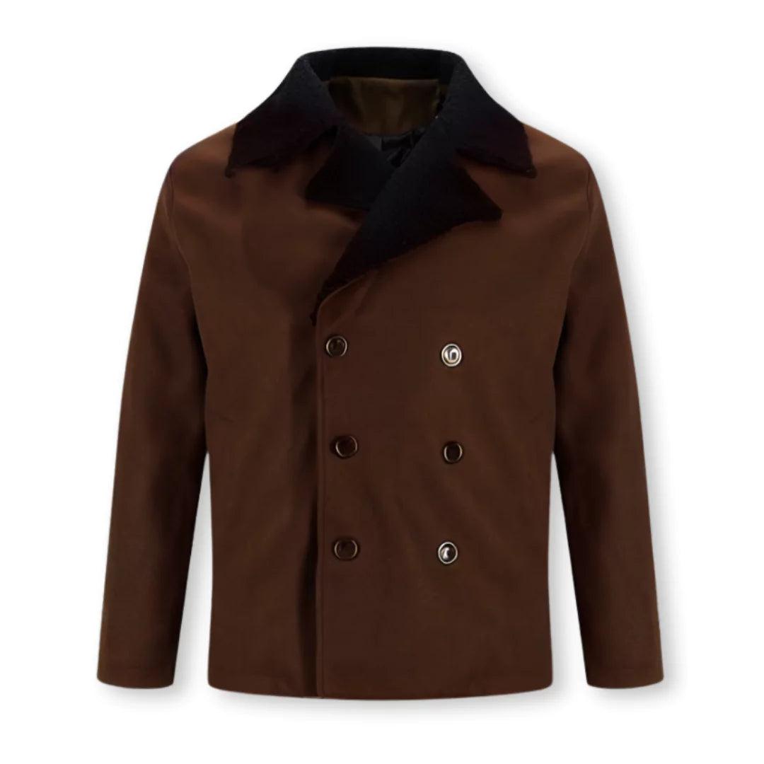 Haverford alpaca wool pea jacket