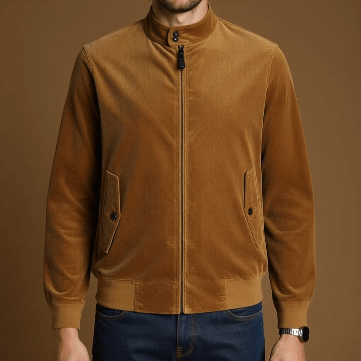 Highbury corduroy polo jacket