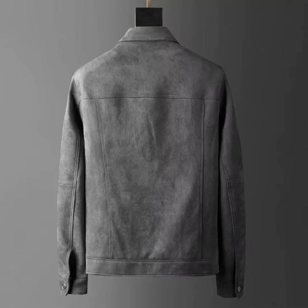 Rochester suede trucker jacket