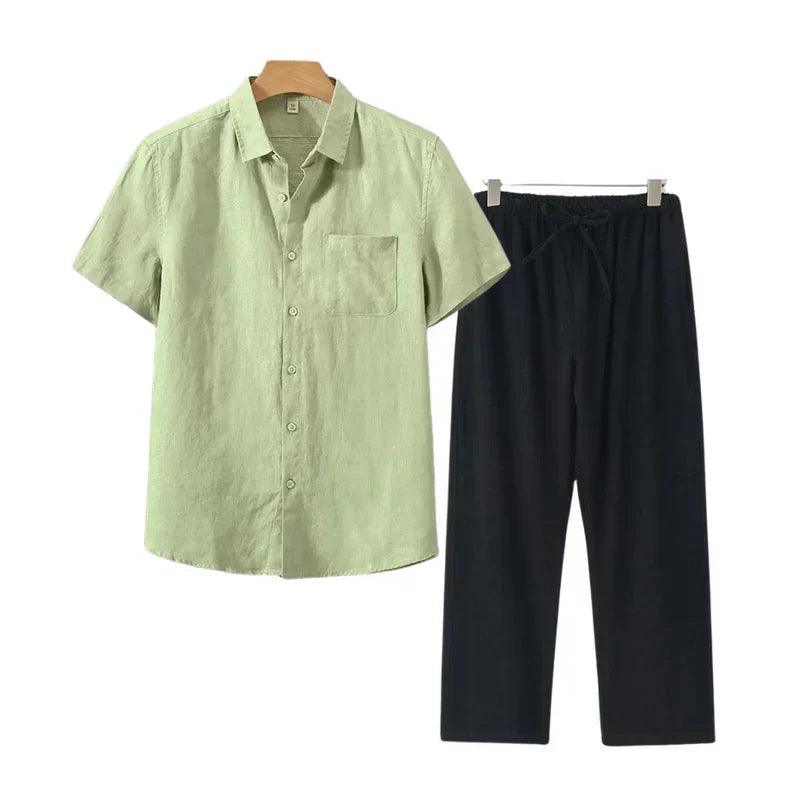 Old Money linen combo (short sleeves)